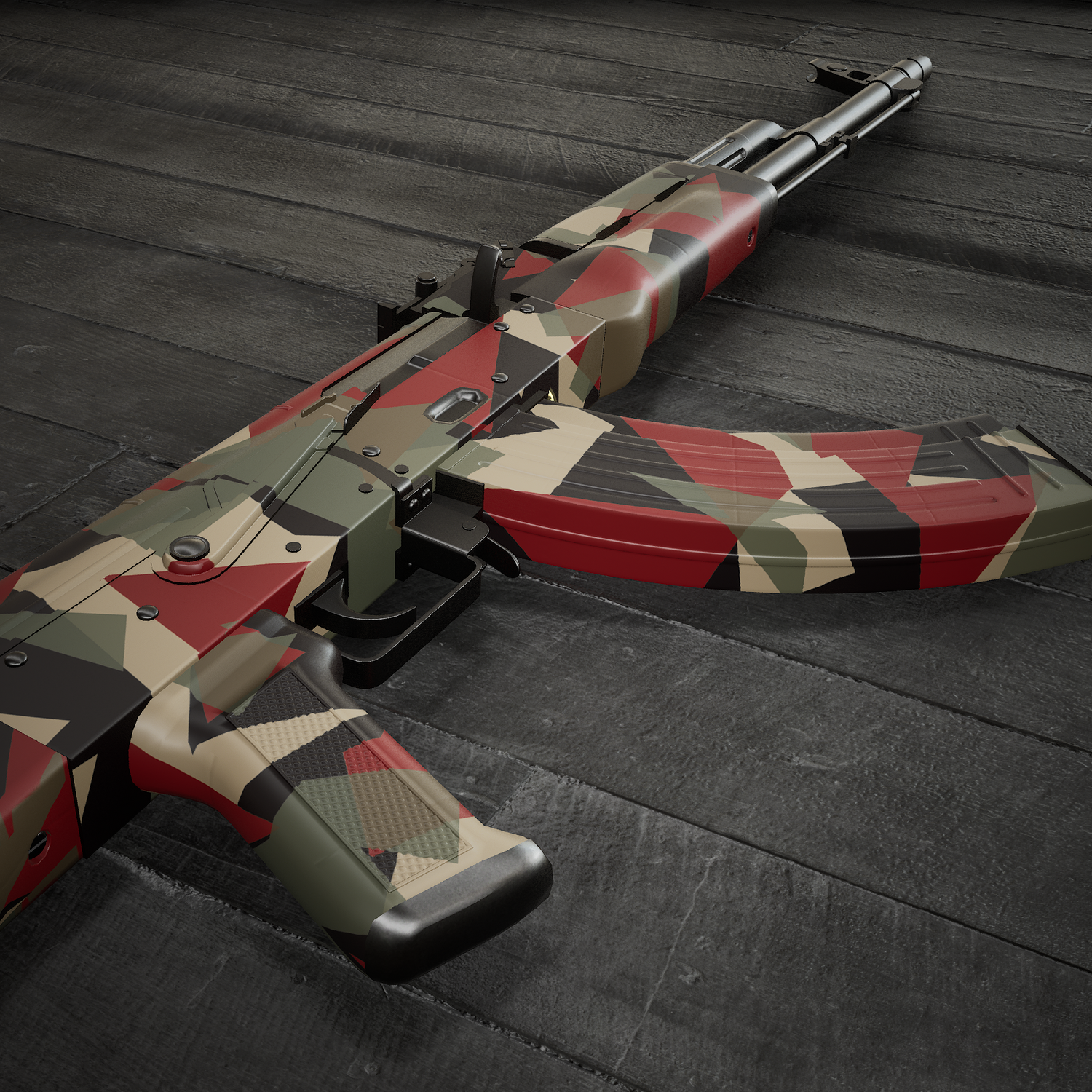 AK-47 camo gun skins