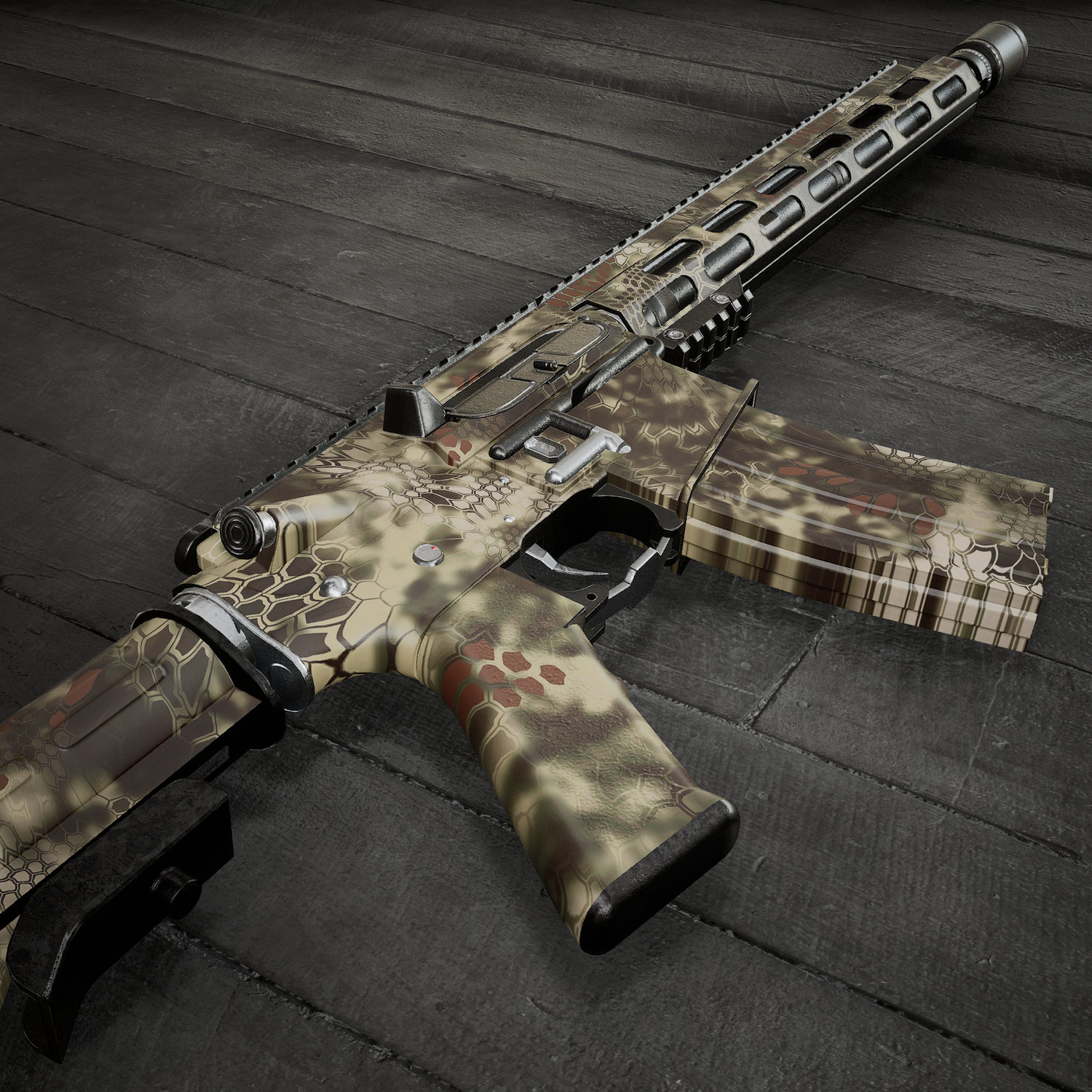 AR-15 camo gun skins