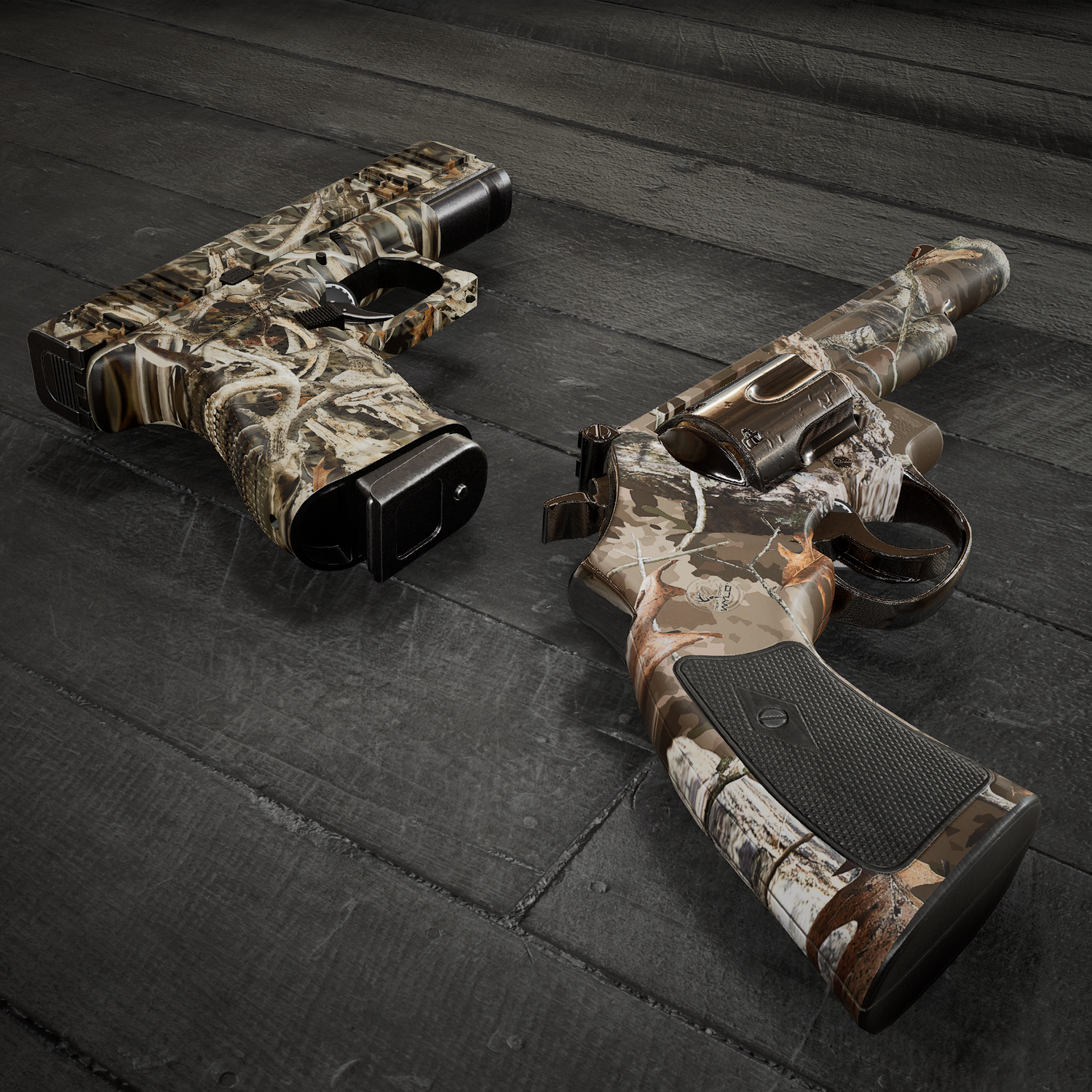 Handgun camo gun skins