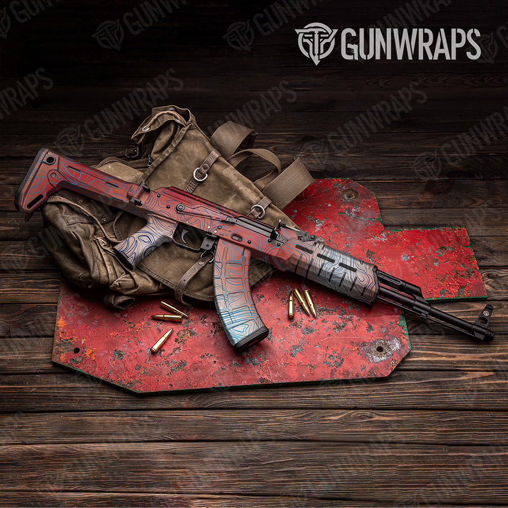 AK 47 Damascus Patriot Camo Gun Skin Vinyl Wrap