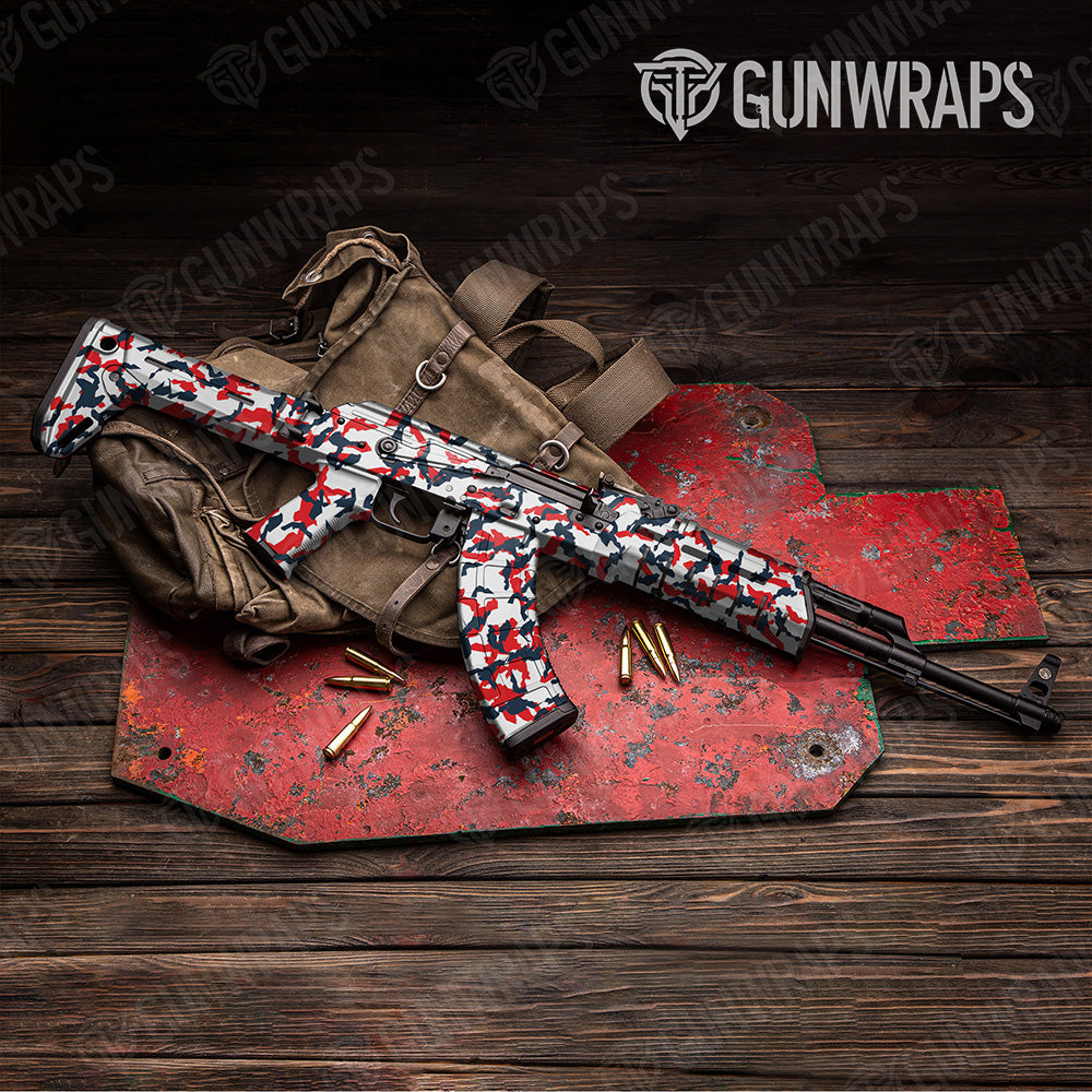 AK 47 Erratic America Camo Gun Skin Vinyl Wrap