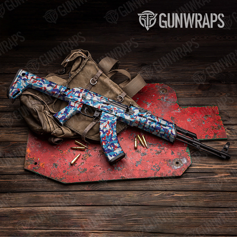 AK 47 Erratic M Series Camo Gun Skin Vinyl Wrap