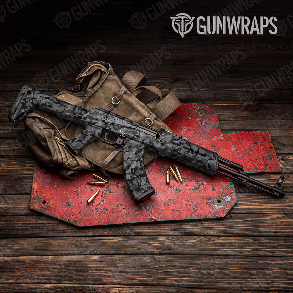 AK 47 Erratic Midnight Camo Gun Skin Vinyl Wrap