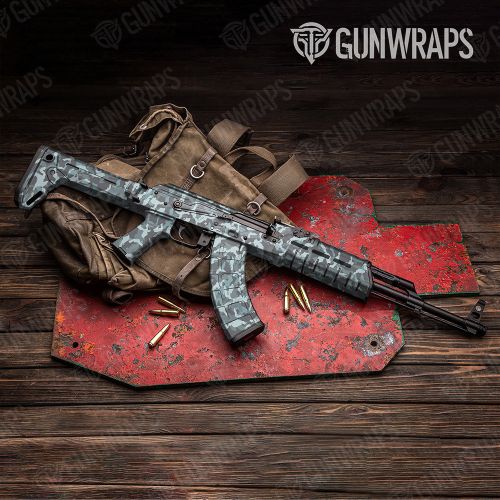 AK 47 Erratic Overcast Camo Gun Skin Vinyl Wrap