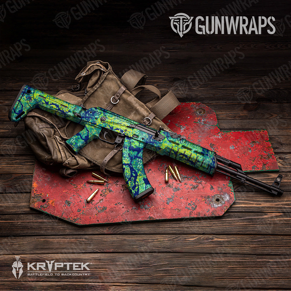 AK 47 Kryptek Obskura MahiMahi Camo Gun Skin Vinyl Wrap