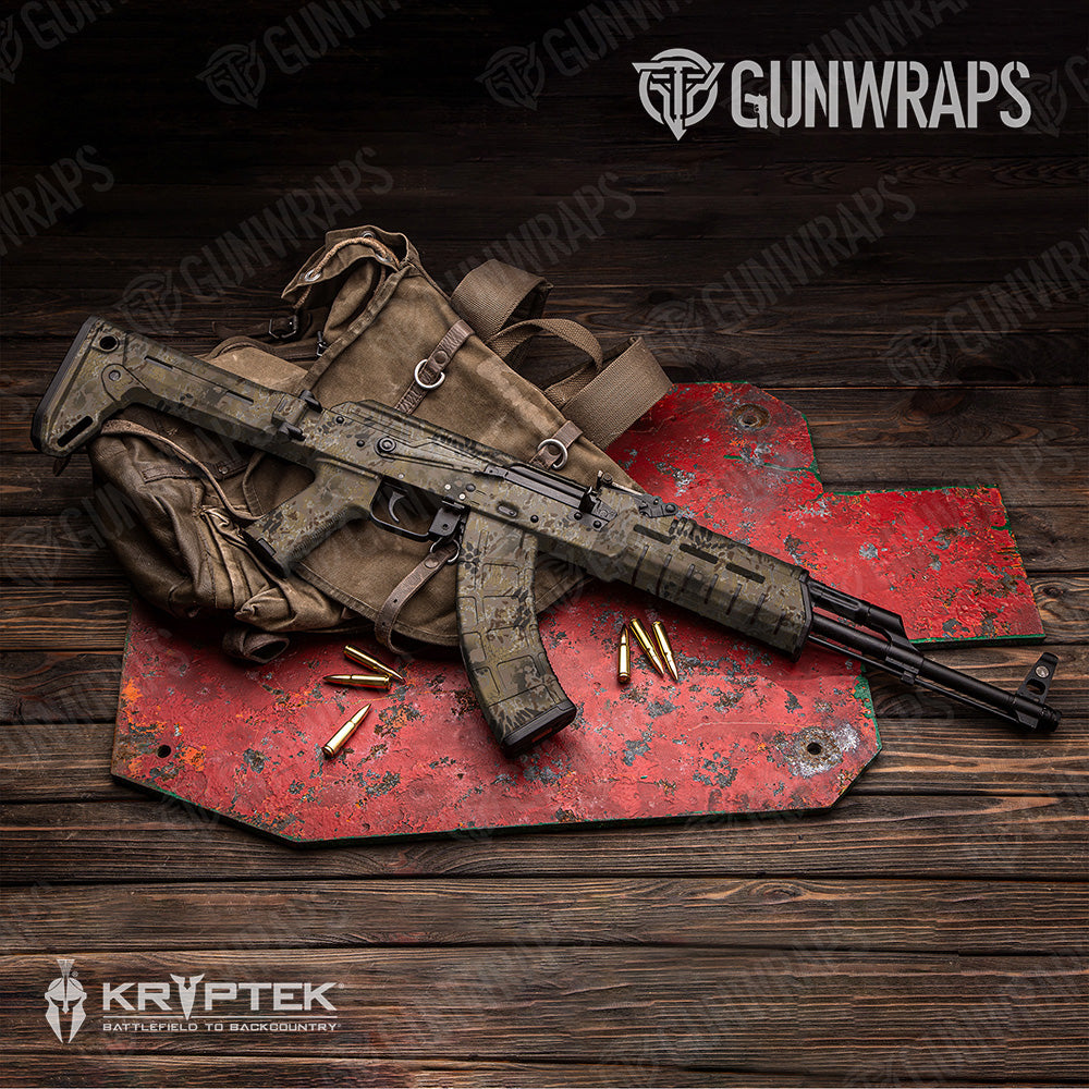 AK 47 Kryptek Flyway Camo Gun Skin Vinyl Wrap