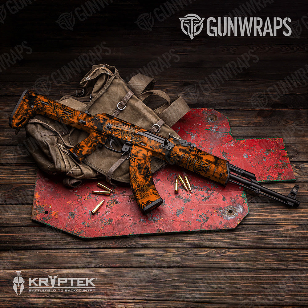 AK 47 Kryptek Inferno Camo Gun Skin Vinyl Wrap