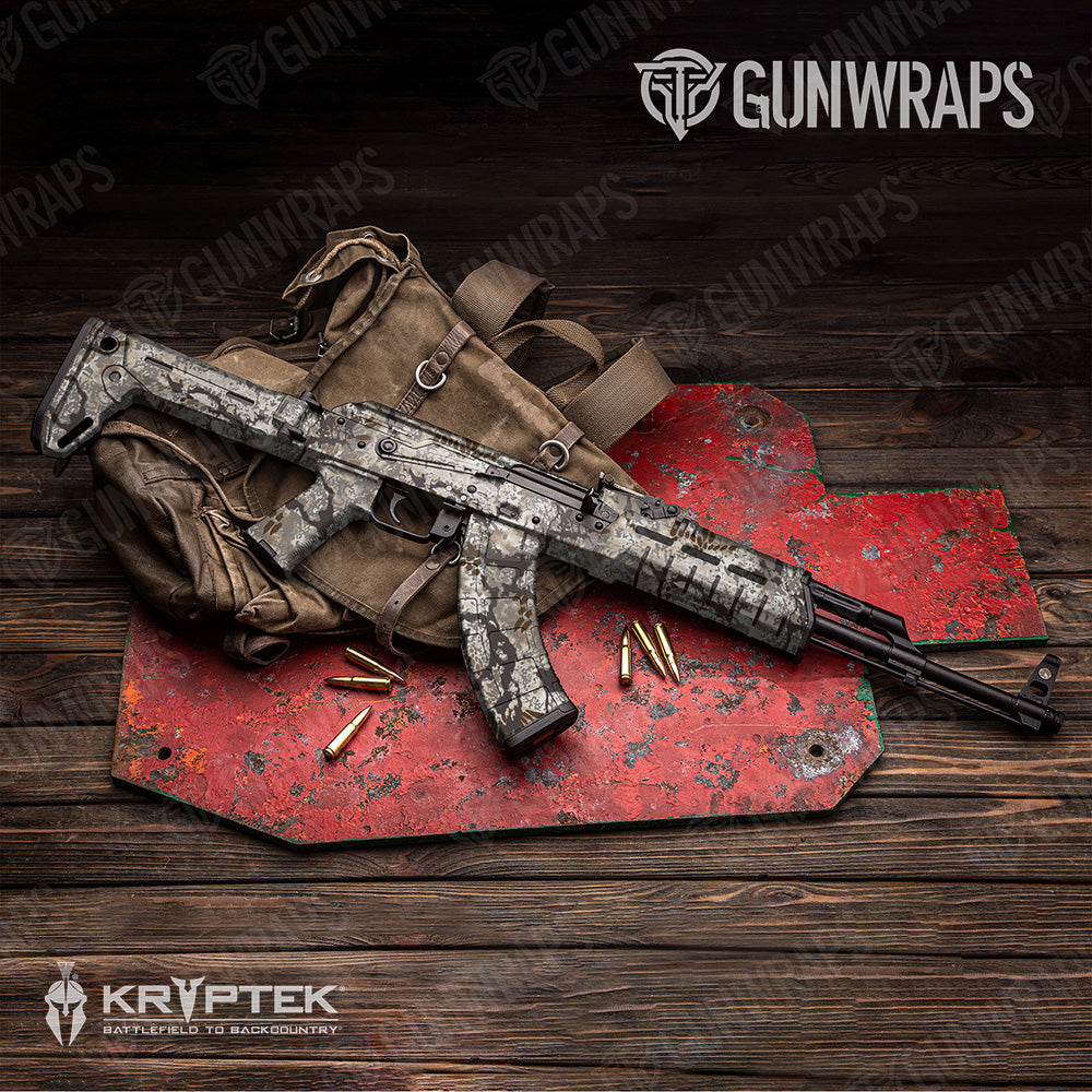 AK 47 Kryptek Obskura Driftwood Camo Gun Skin Vinyl Wrap