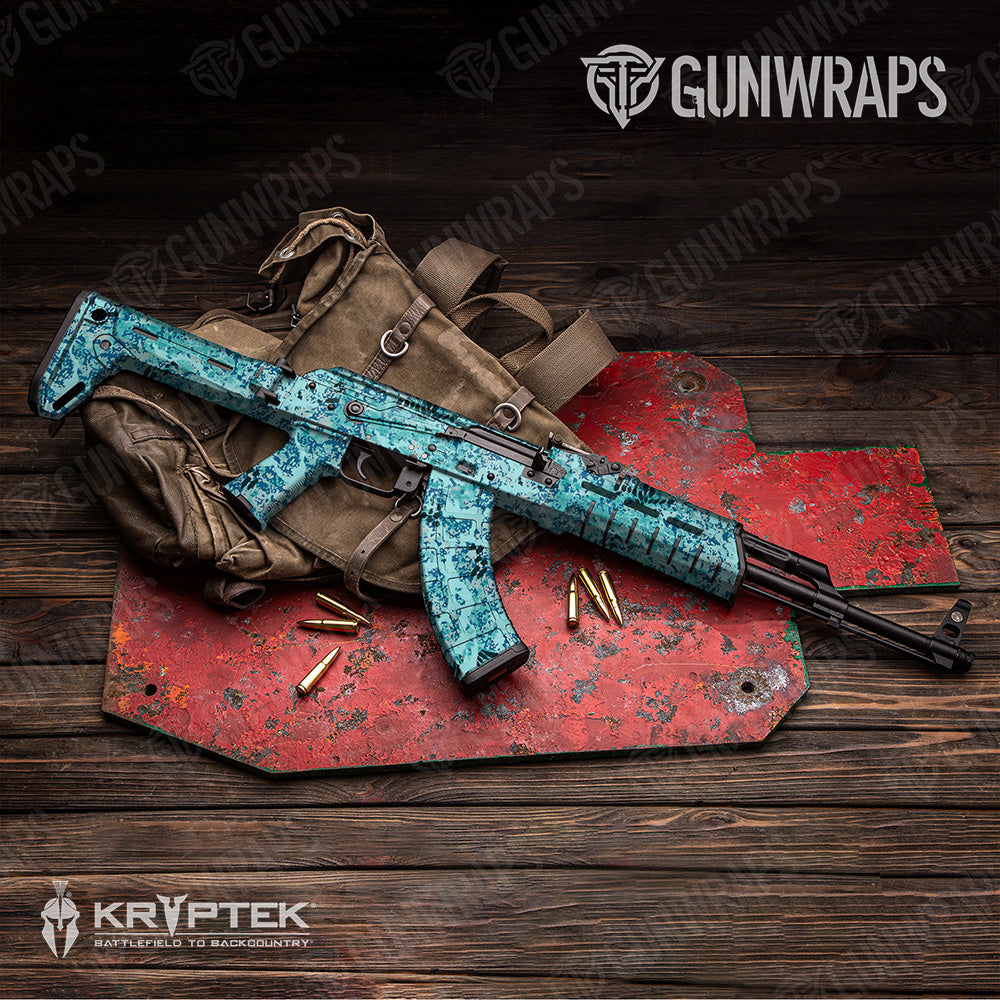 AK 47 Kryptek Obskura Glacier Camo Gun Skin Vinyl Wrap