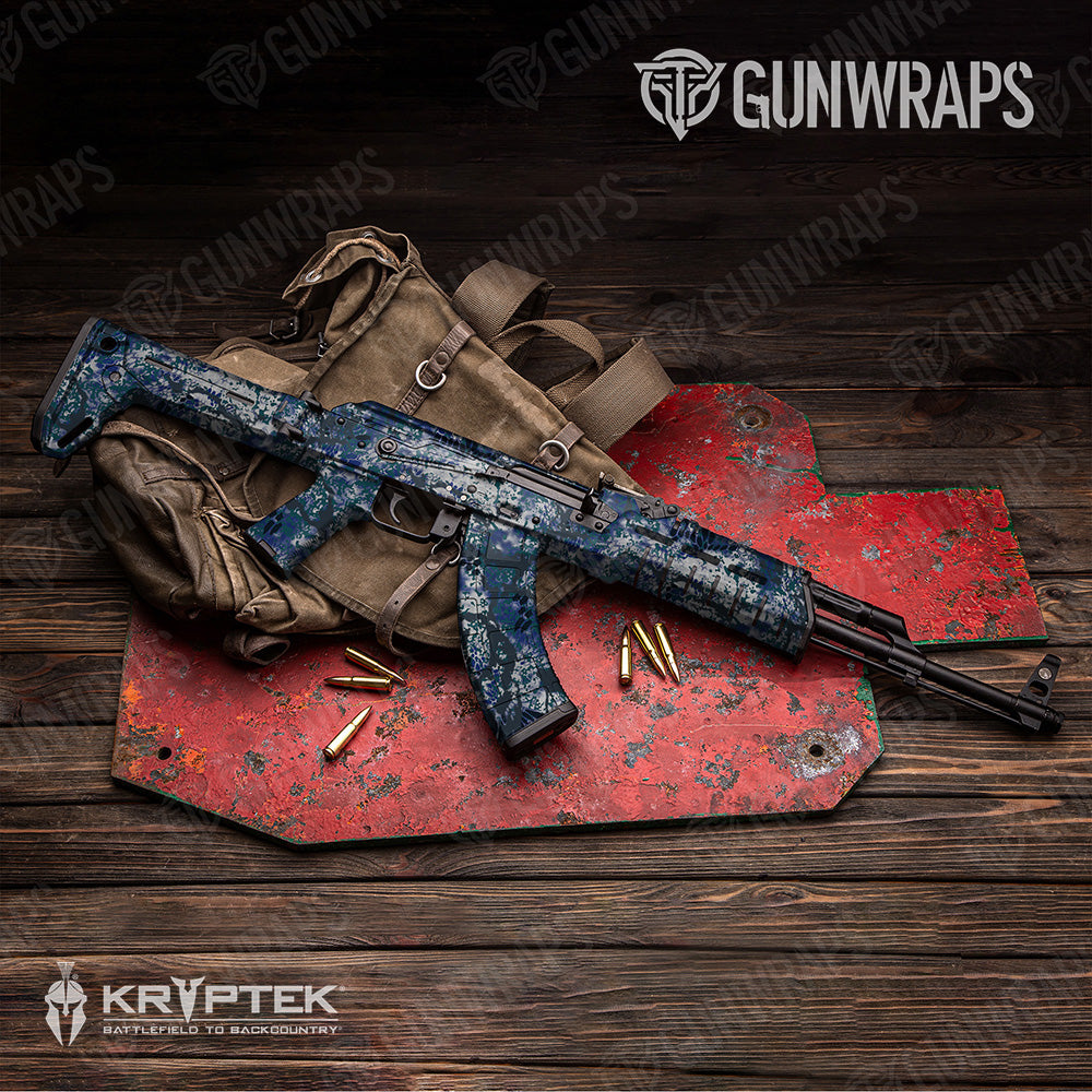 AK 47 Kryptek Obskura Oceanus Camo Gun Skin Vinyl Wrap