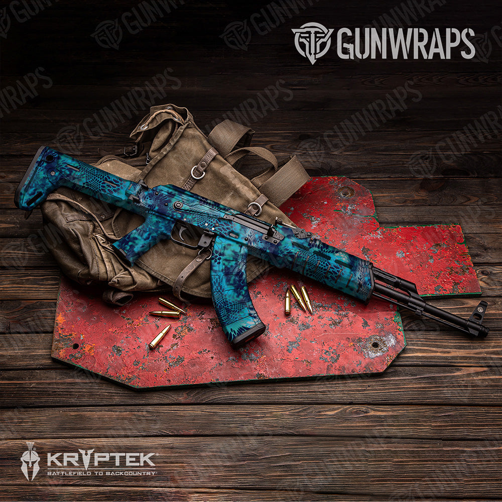 AK 47 Kryptek Pontus Camo Gun Skin Vinyl Wrap