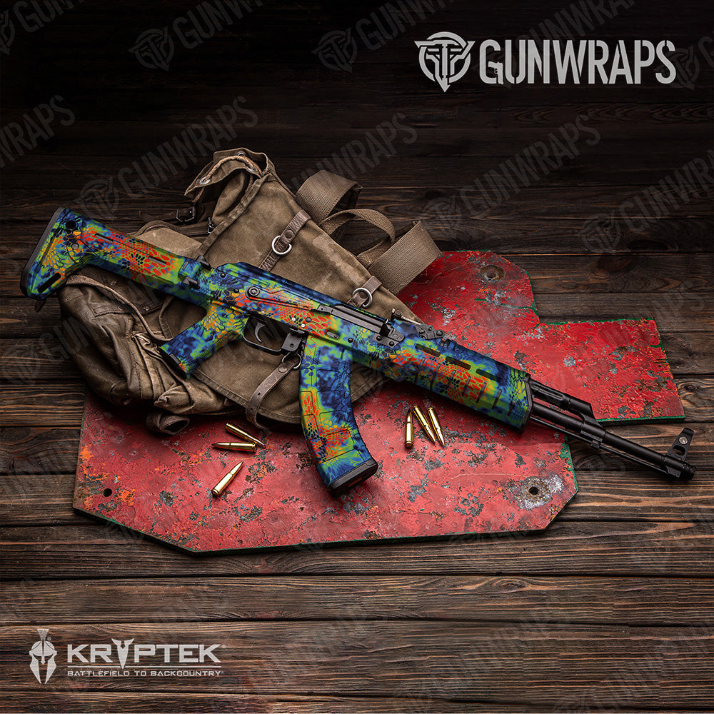 AK 47 Kryptek Thermal Camo Gun Skin Vinyl Wrap