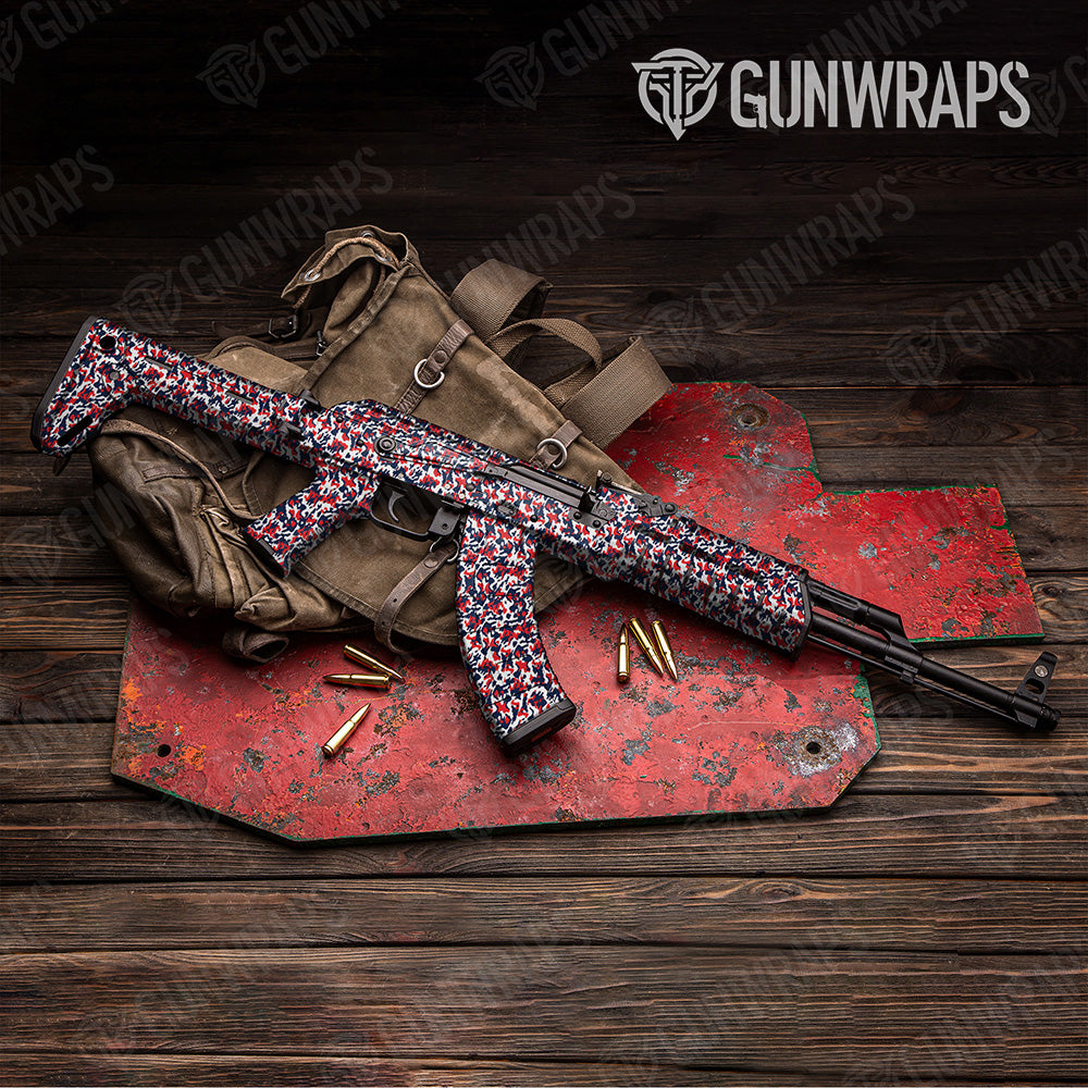 AK 47 Classic America Camo Gun Skin Vinyl Wrap