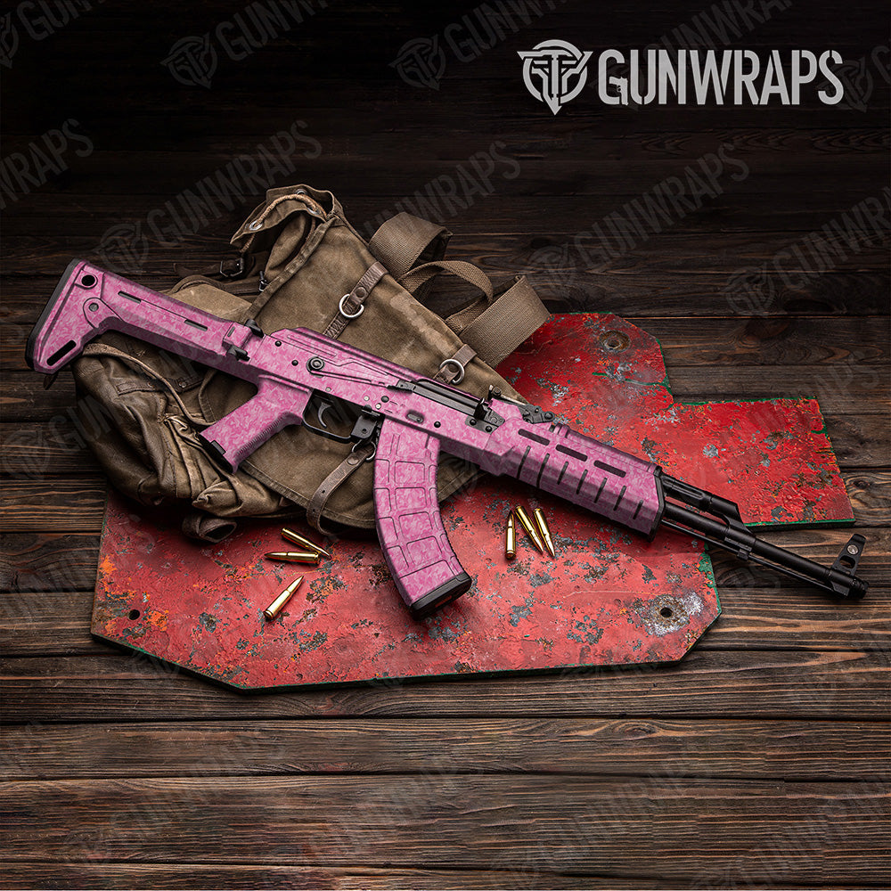 AK 47 Classic Elite Pink Camo Gun Skin Vinyl Wrap