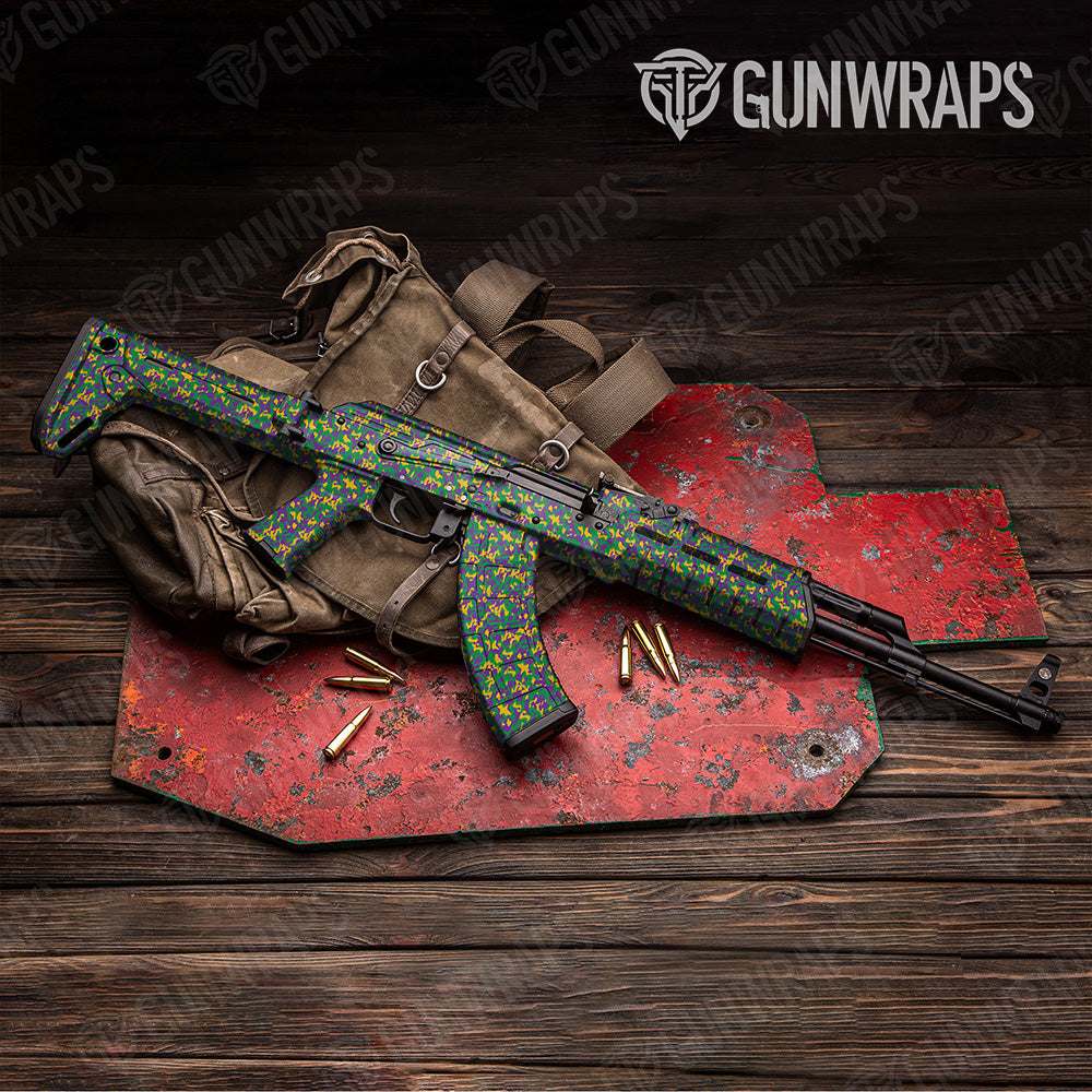 AK 47 Classic Mardi Gras Camo Gun Skin Vinyl Wrap