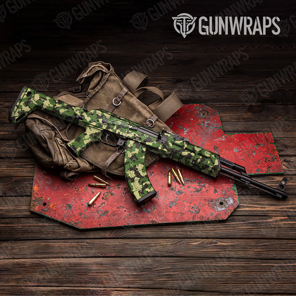 AK 47 Cumulus Jungle Camo Gun Skin Vinyl Wrap