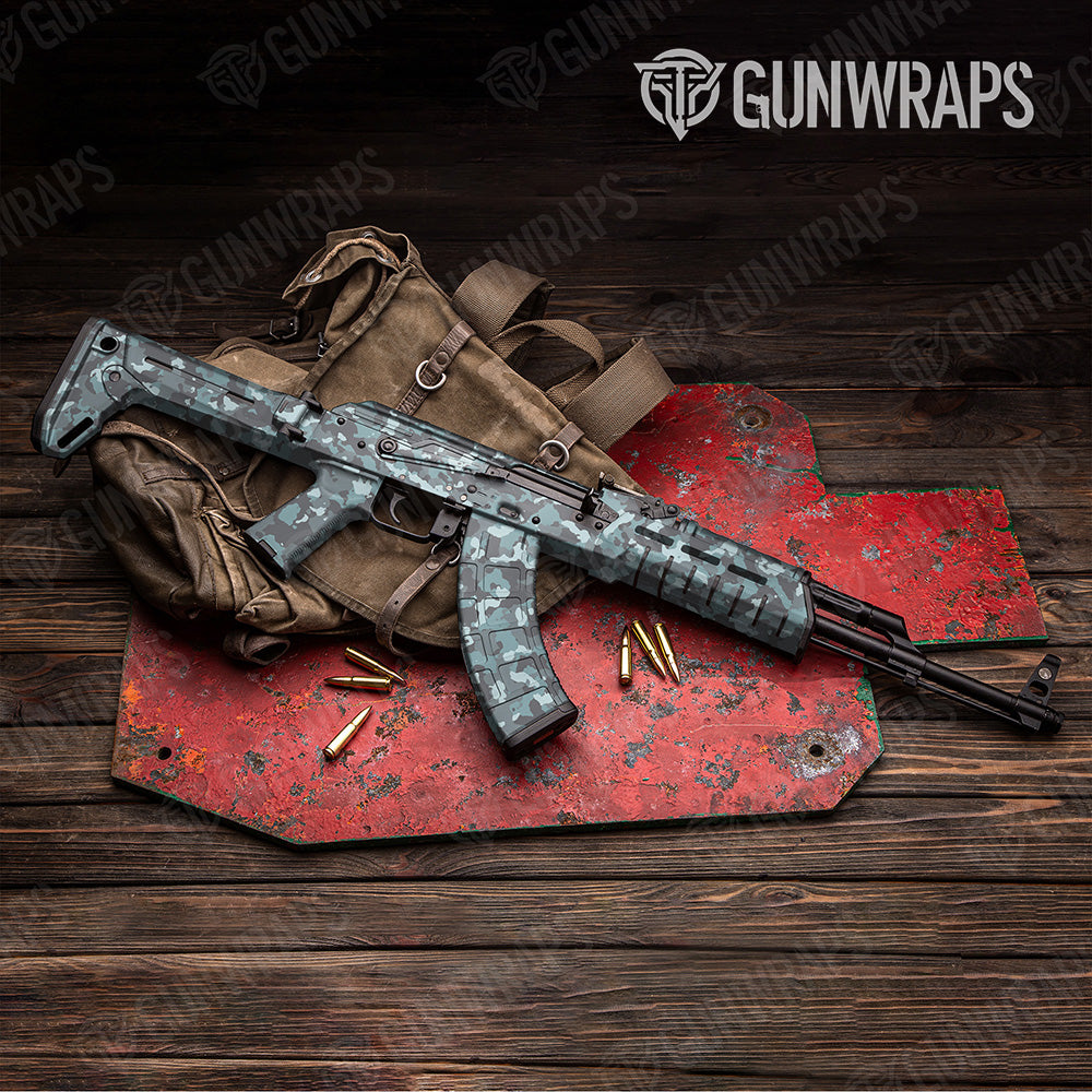 AK 47 Cumulus Overcast Camo Gun Skin Vinyl Wrap