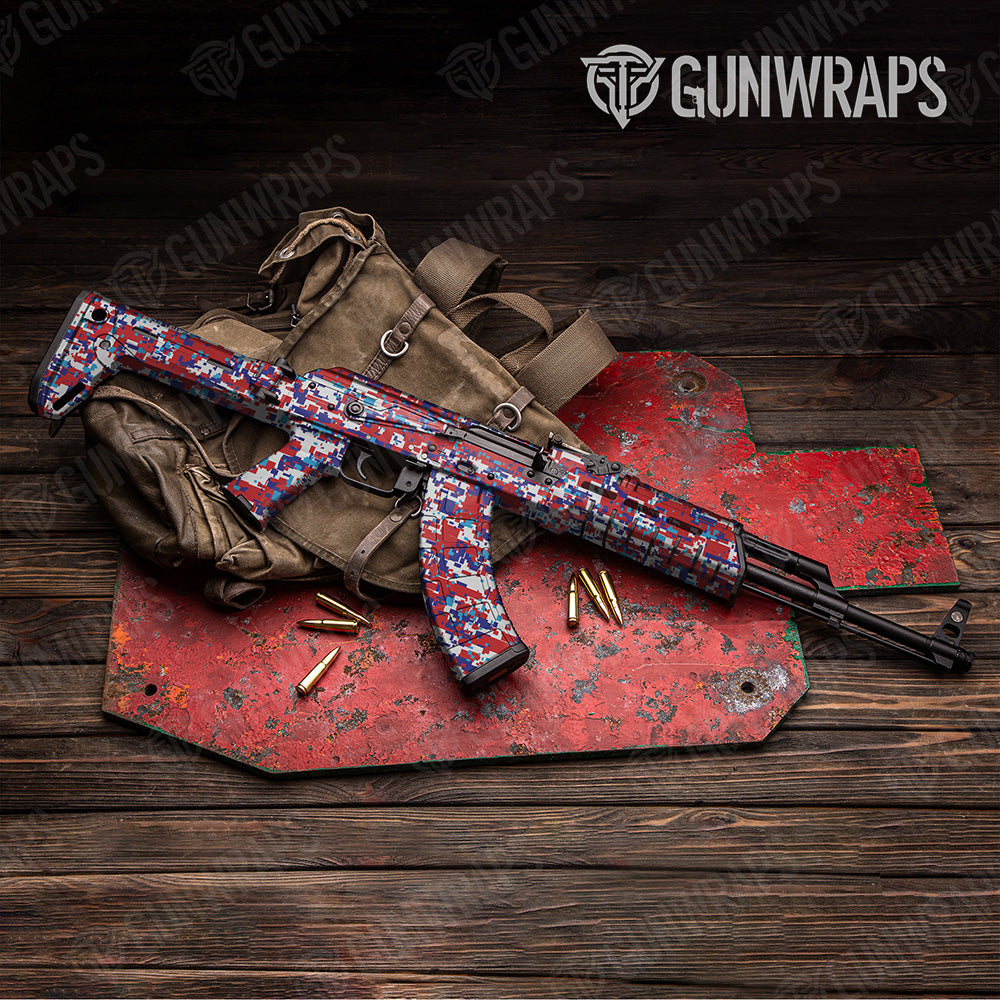 AK 47 Digital M Series Camo Gun Skin Vinyl Wrap