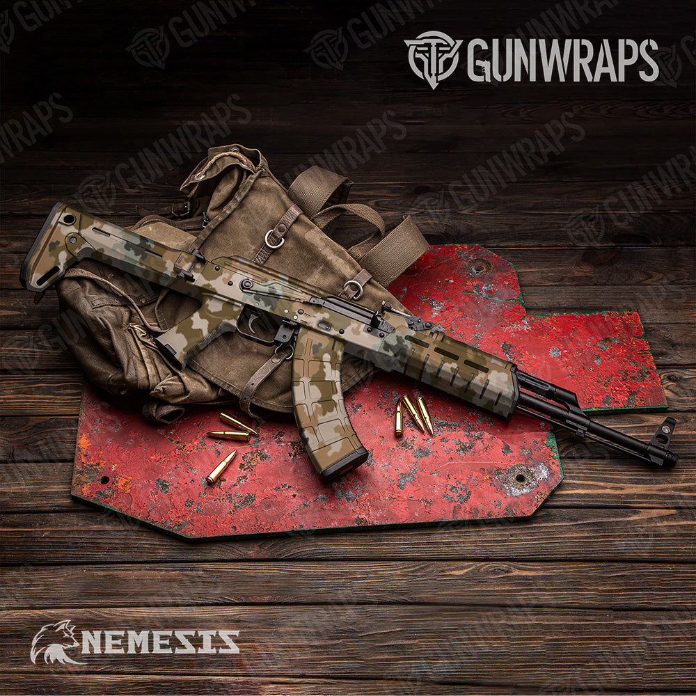 AK-47 Nemesis Desert Scorpion Camo Gun Skin Vinyl Wrap