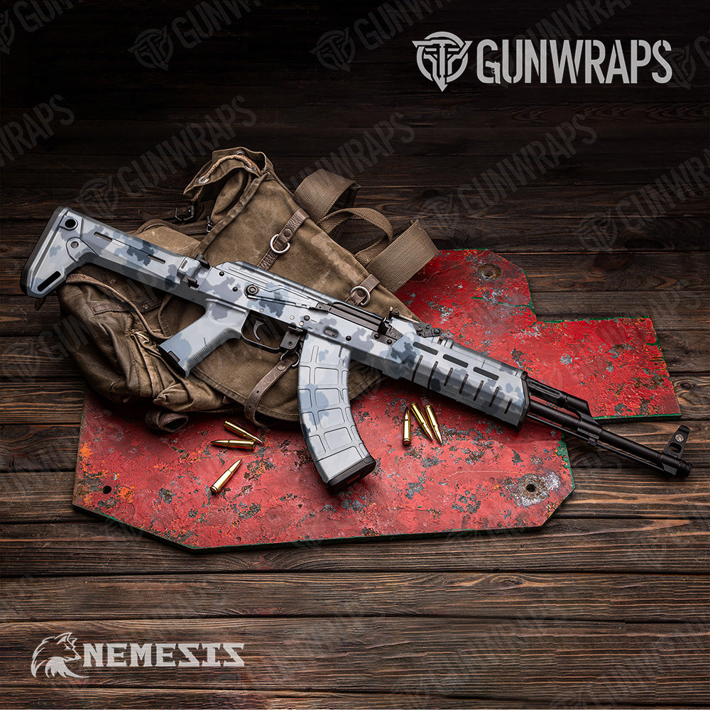 AK-47 Nemesis Snow Tundra Camo Gun Skin Vinyl Wrap