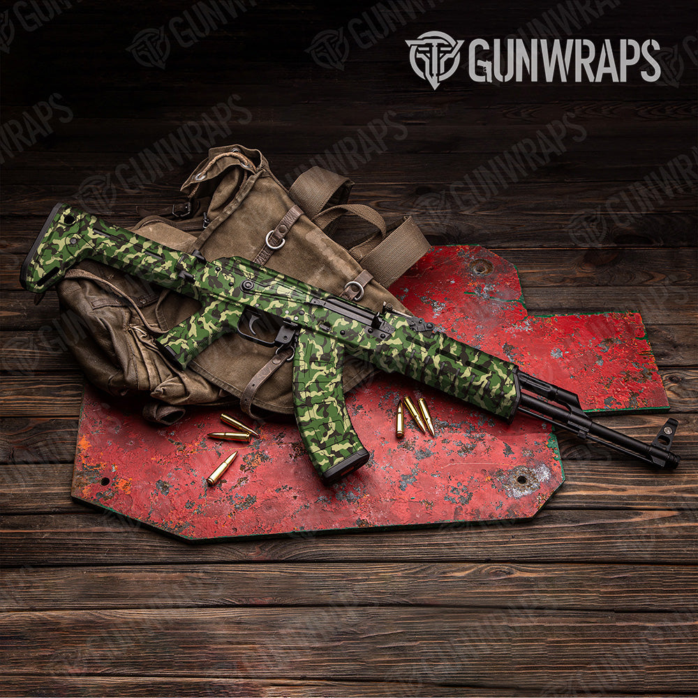 AK 47 Ragged Jungle Camo Gun Skin Vinyl Wrap