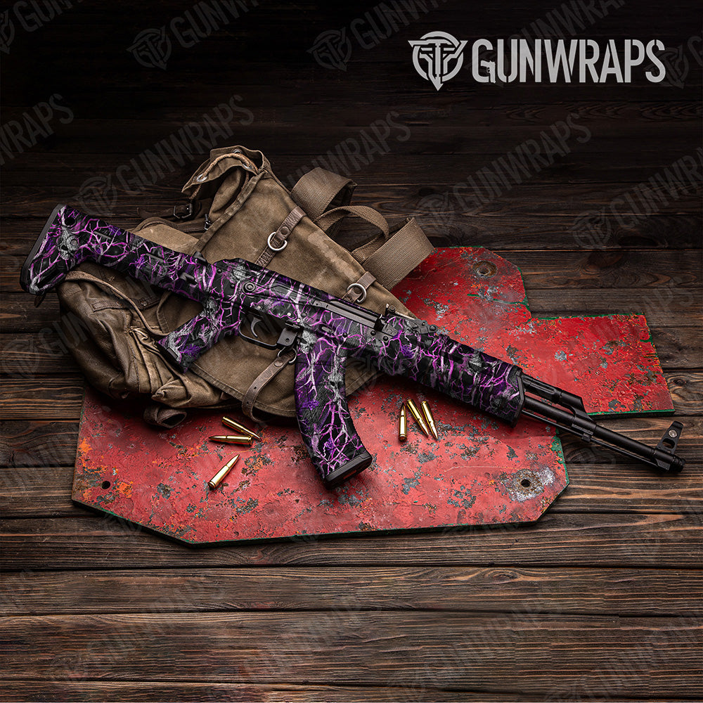 AK 47 Nature Pink Voodoo Camo Gun Skin Vinyl Wrap