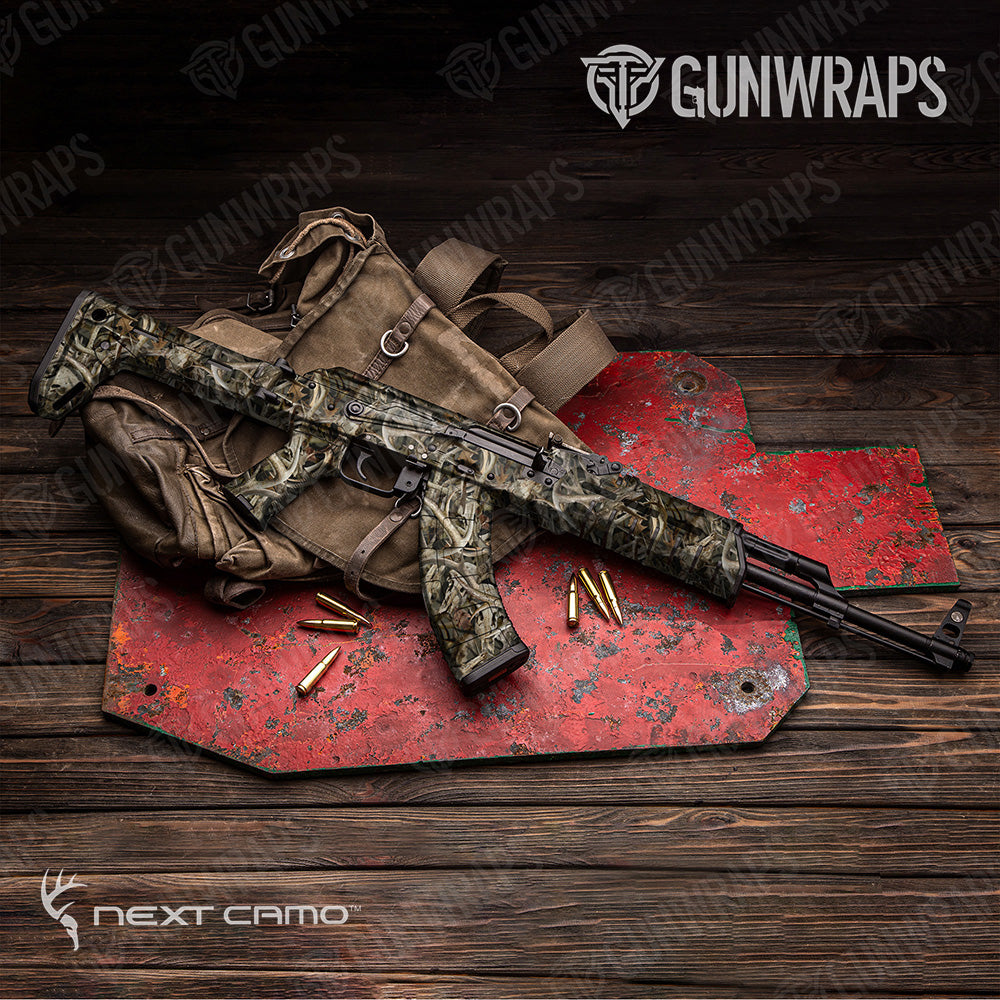 AK 47 Next Bonz Camo Gun Skin Vinyl Wrap