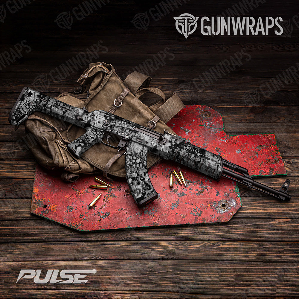 AK 47 Pulse Blizzard Camo Gun Skin Vinyl Wrap