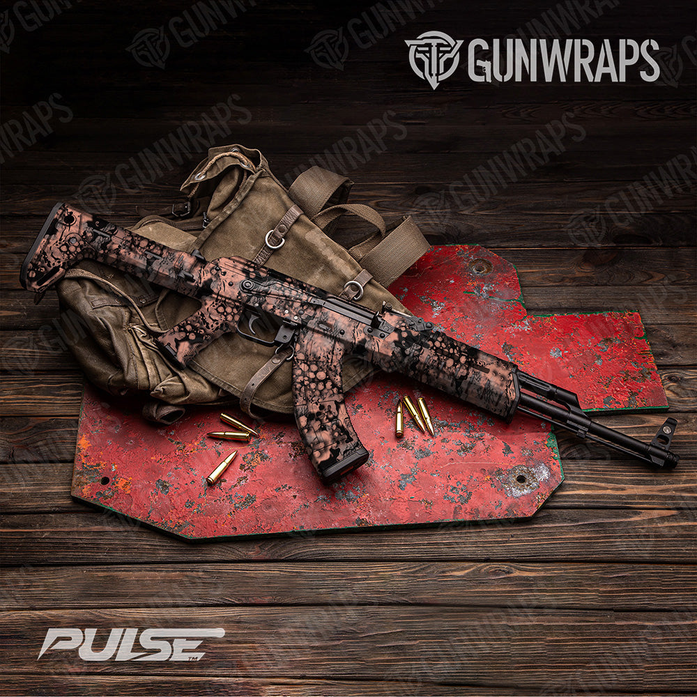 AK 47 Pulse Coral Camo Gun Skin Vinyl Wrap