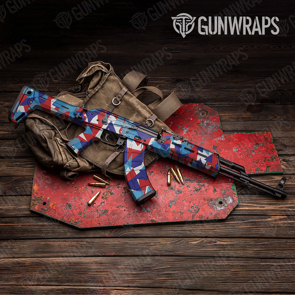 AK 47 Shattered M Series Camo Gun Skin Vinyl Wrap