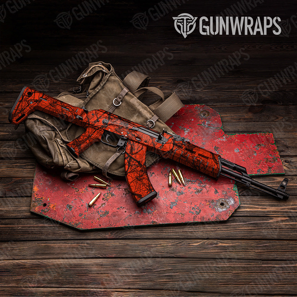 AK 47 Substrate Safety Stalker Camo Gun Skin Vinyl Wrap