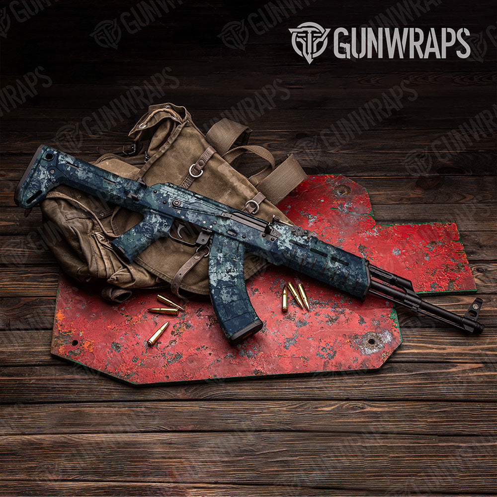 AK 47 Substrate Saipan Camo Gun Skin Vinyl Wrap