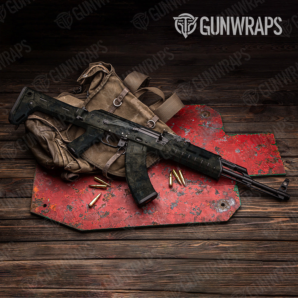 AK 47 Substrate Shadow Camo Gun Skin Vinyl Wrap