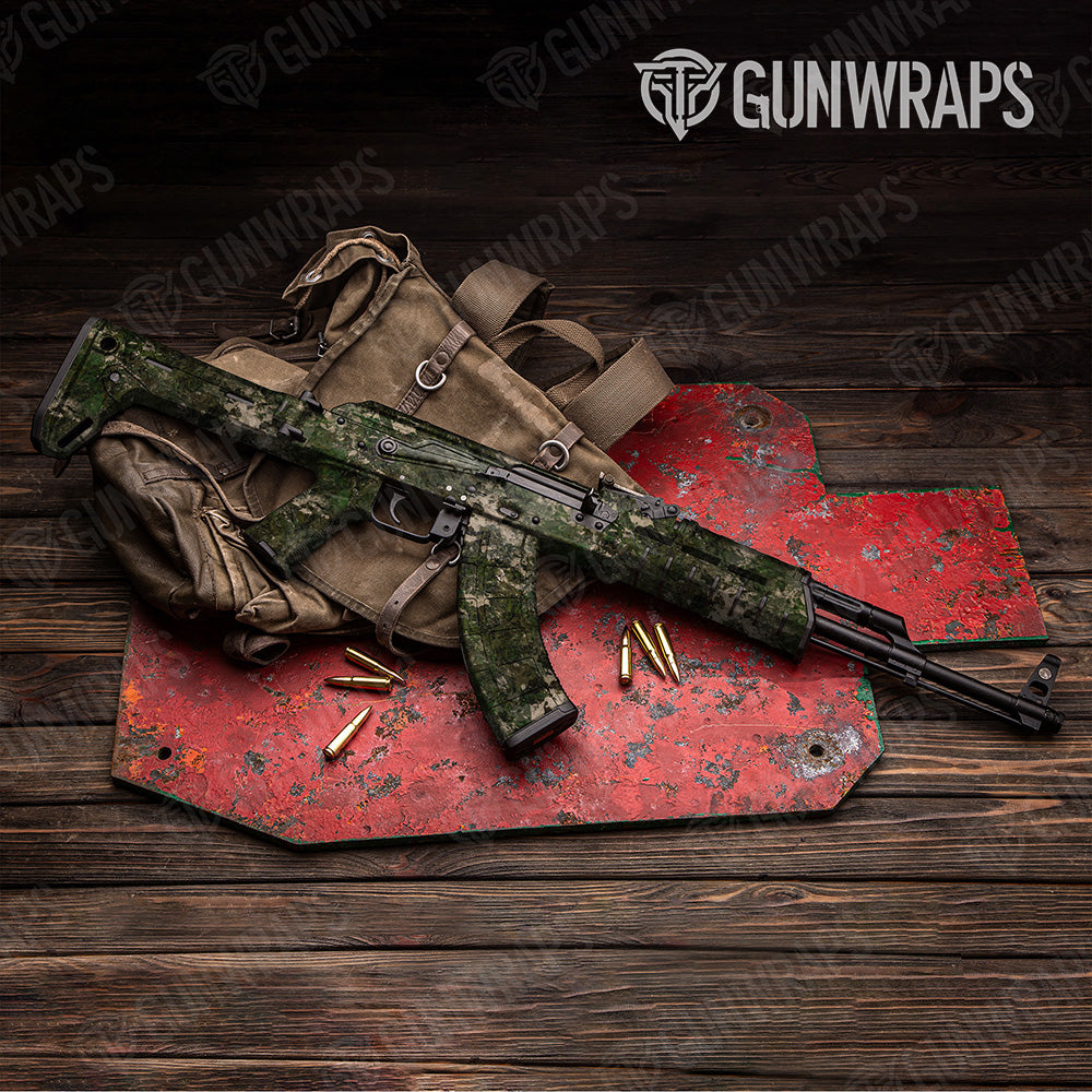 AK 47 Substrate Shift Camo Gun Skin Vinyl Wrap