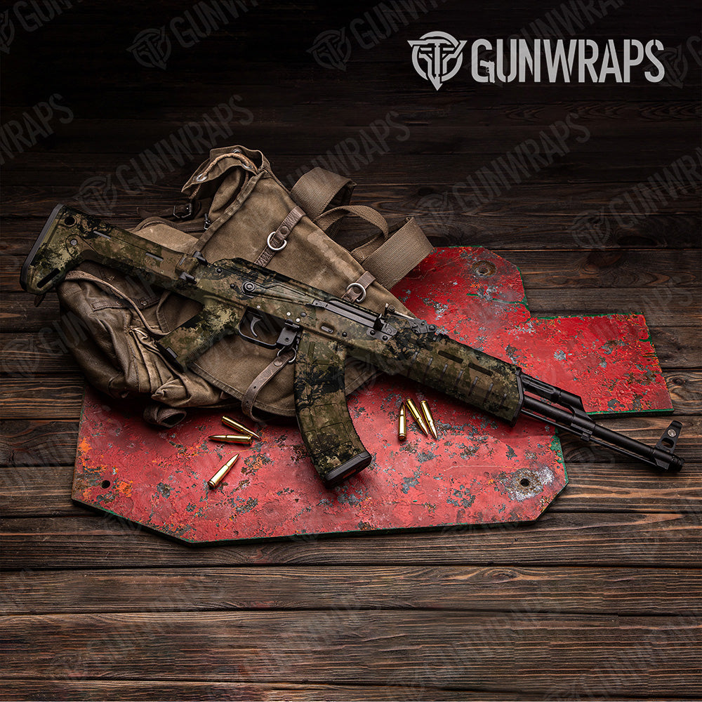 AK 47 Substrate Spoor Camo Gun Skin Vinyl Wrap