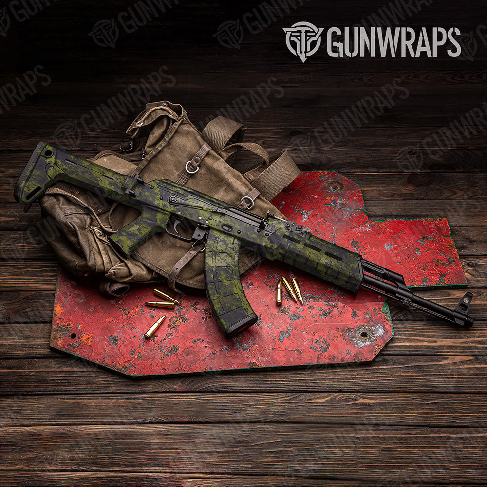 AK 47 Substrate Stockholm Camo Gun Skin Vinyl Wrap