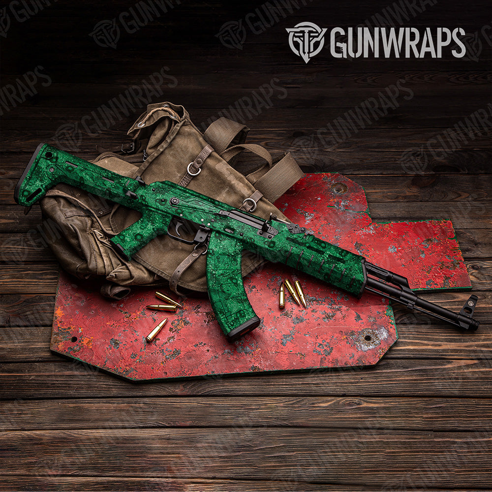 AK 47 Toadaflage Green Camo Gun Skin Vinyl Wrap