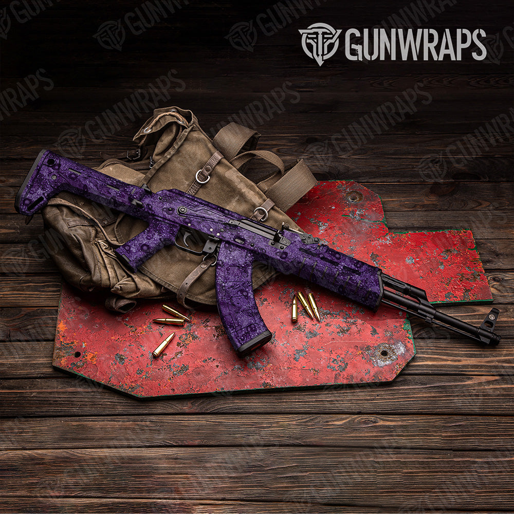 AK 47 Toadaflage Purple Camo Gun Skin Vinyl Wrap