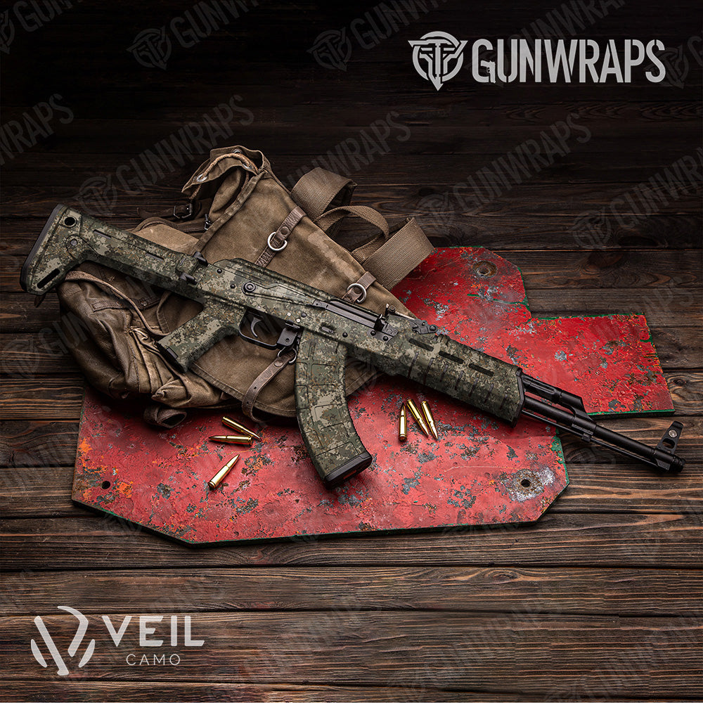 AK 47 Veil Terra G Camo Gun Skin Vinyl Wrap