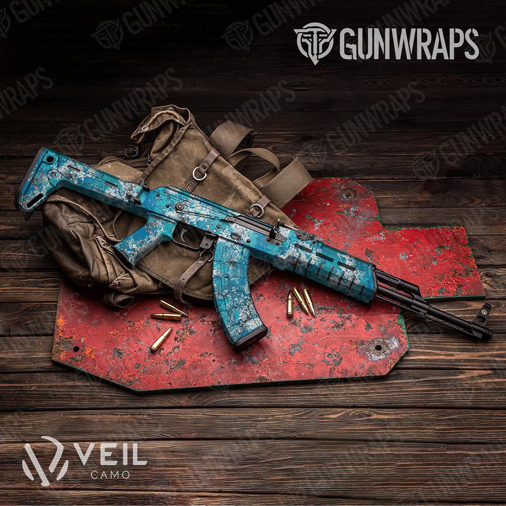 AK 47 Veil Wideland Mariner Camo Gun Skin Vinyl Wrap