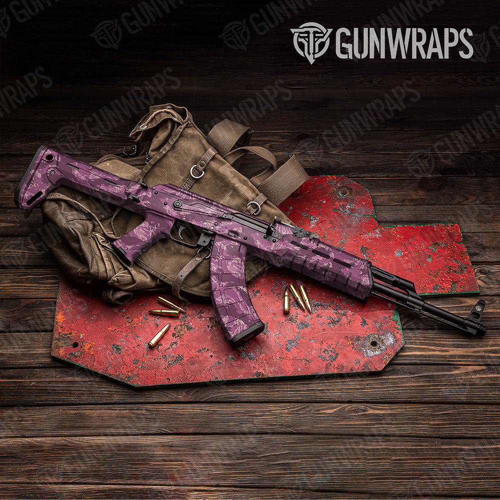 AK 47 Vietnam Tiger Stripe Floral Camo Gun Skin Vinyl Wrap