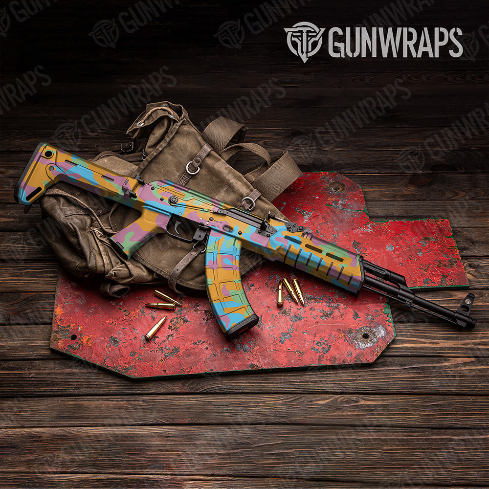 AK 47 Classic XL Sherbert Camo Gun Skin Vinyl Wrap