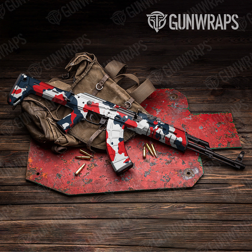 AK 47 Cumulus XL America Camo Gun Skin Vinyl Wrap