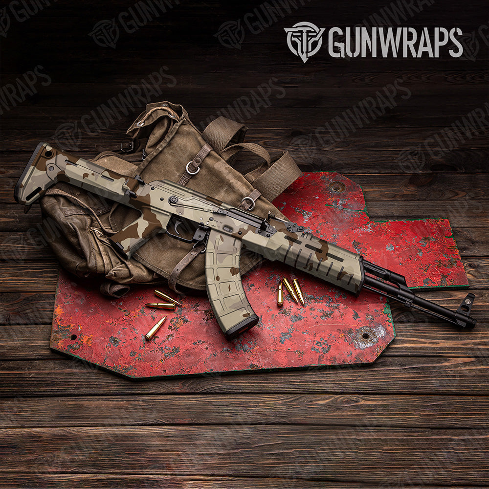 AK 47 Cumulus XL Desert Camo Gun Skin Vinyl Wrap