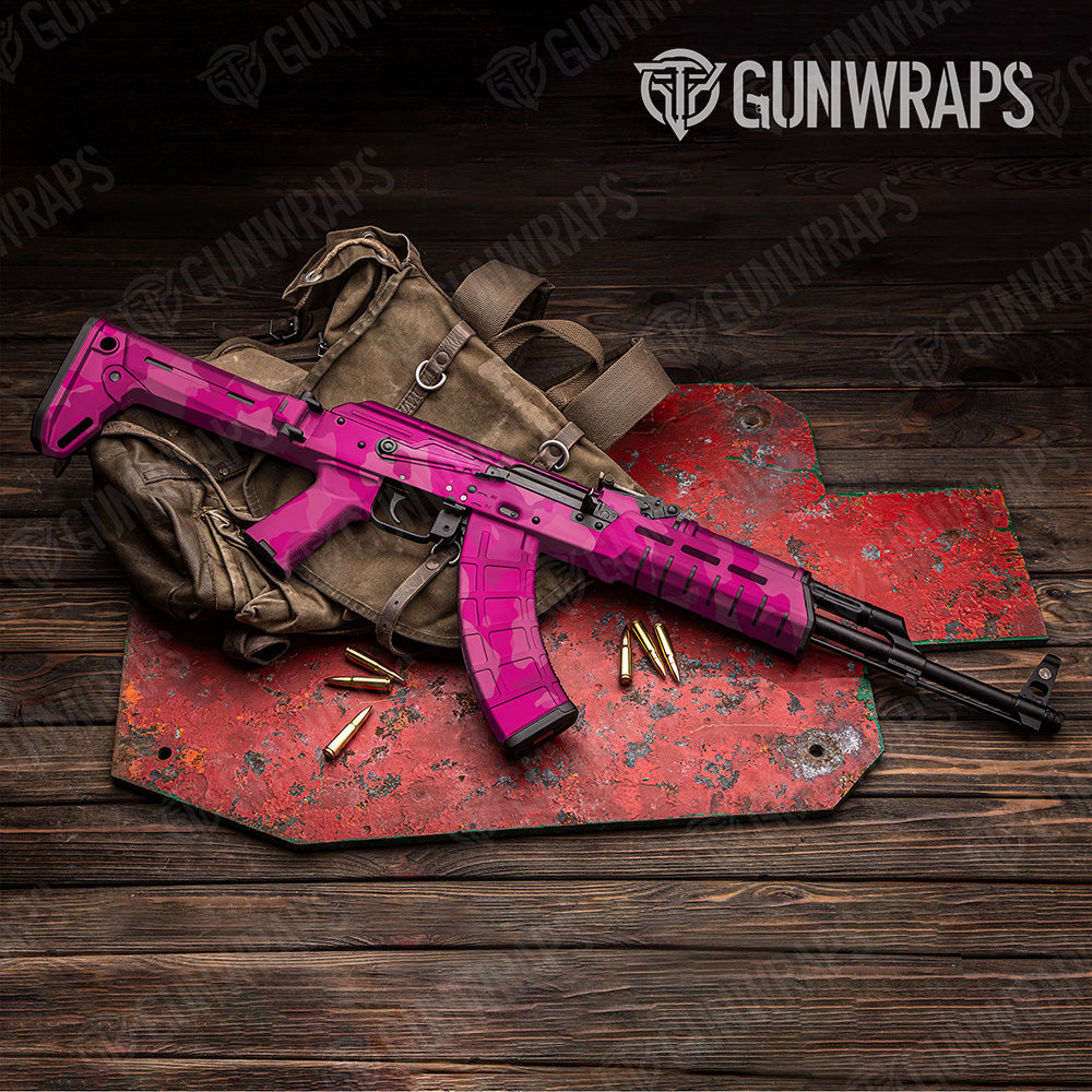 AK 47 Cumulus XL Elite Magenta Camo Gun Skin Vinyl Wrap