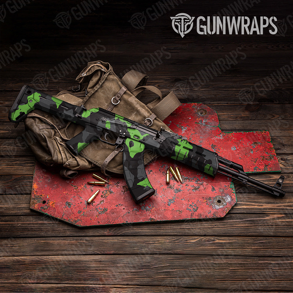 AK 47 Cumulus XL Metro Green Camo Gun Skin Vinyl Wrap