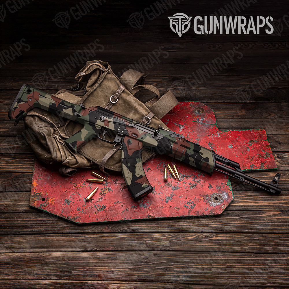 AK 47 Cumulus XL Militant Copper Camo Gun Skin Vinyl Wrap