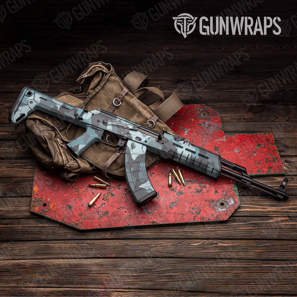 AK 47 Cumulus XL Overcast Camo Gun Skin Vinyl Wrap