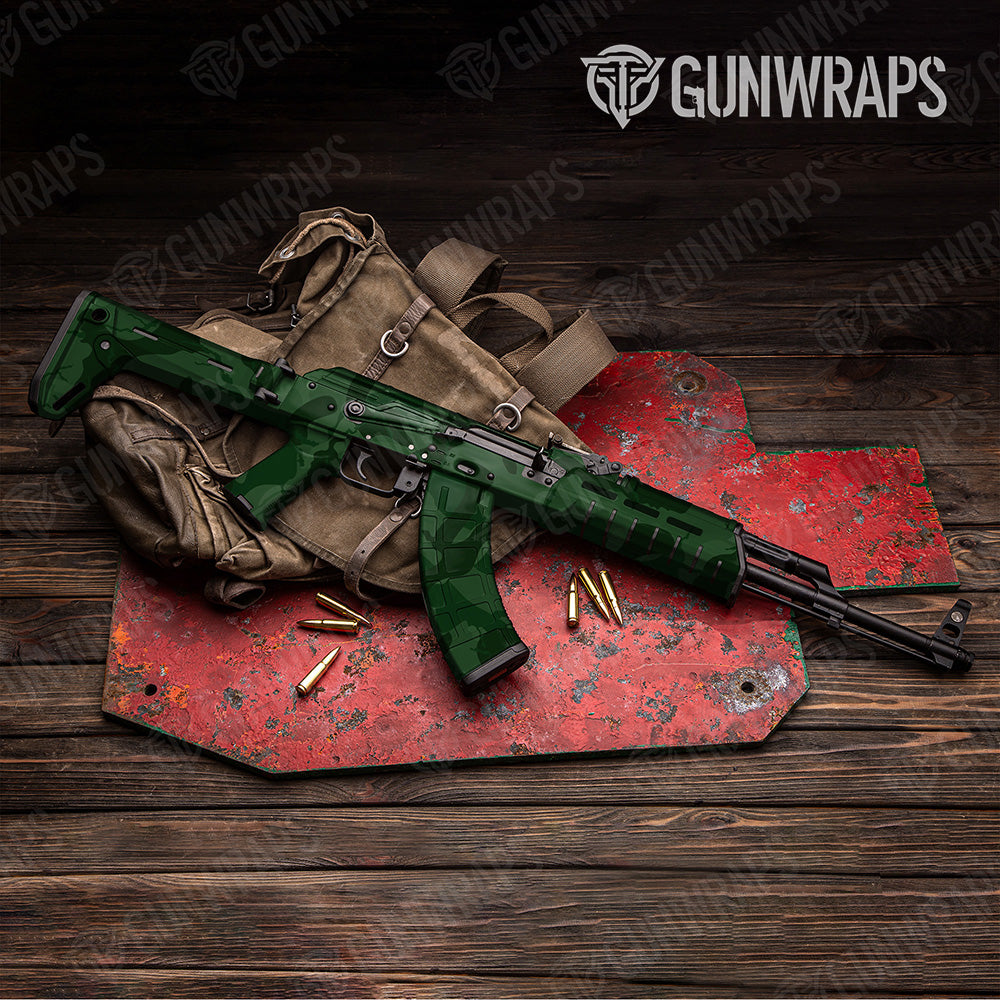 AK 47 Ragged XL Elite Green Camo Gun Skin Vinyl Wrap