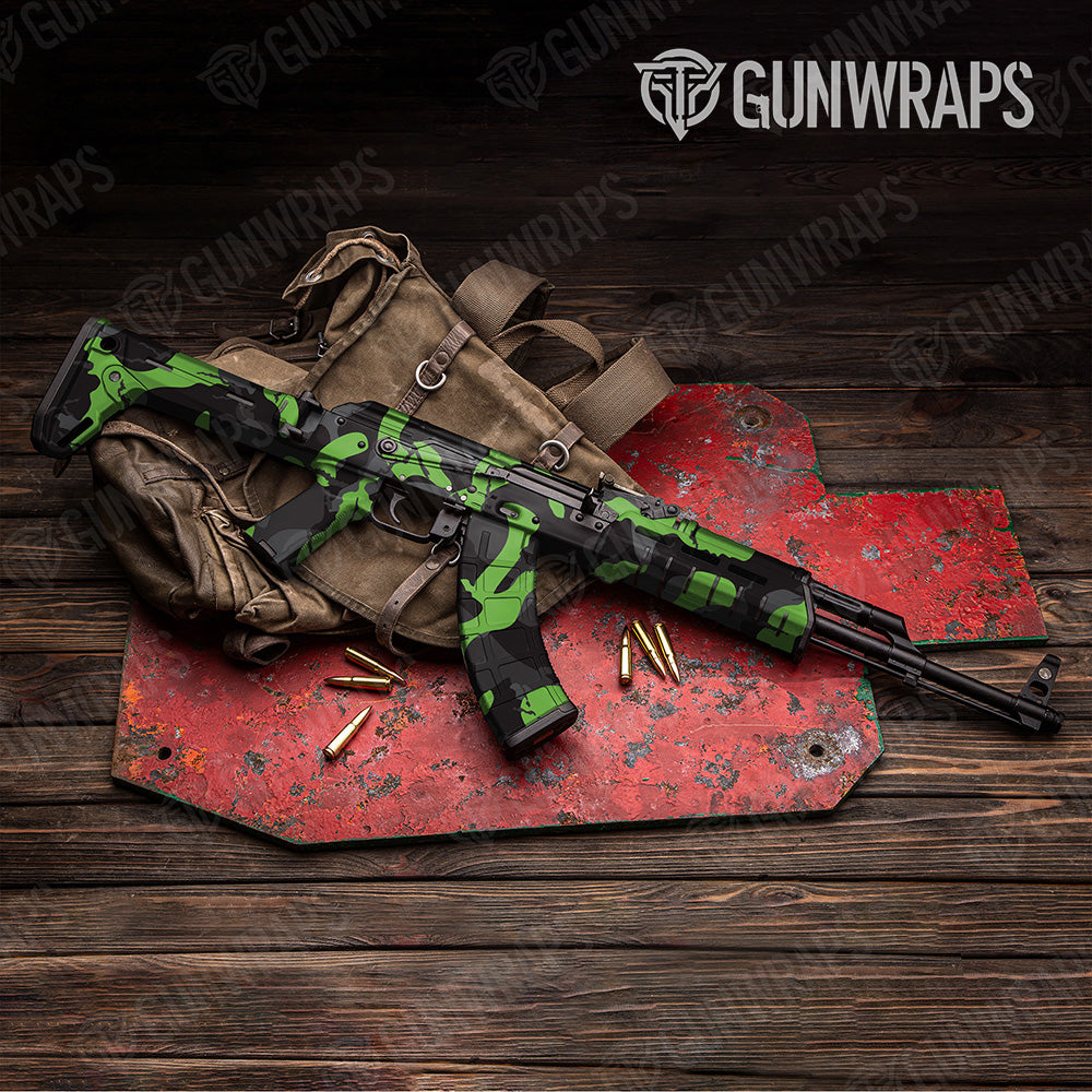 AK 47 Ragged XL Midnight Camo Gun Skin Vinyl Wrap